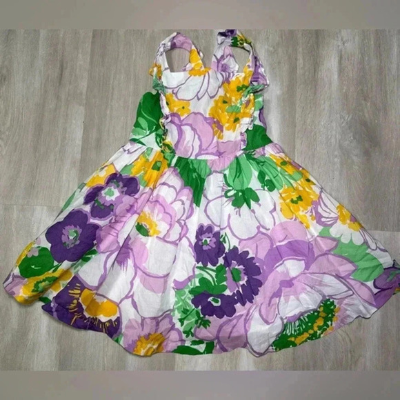 Janie and Jack floral print cotton dress with lining sz 3T - Picture 3 of 6